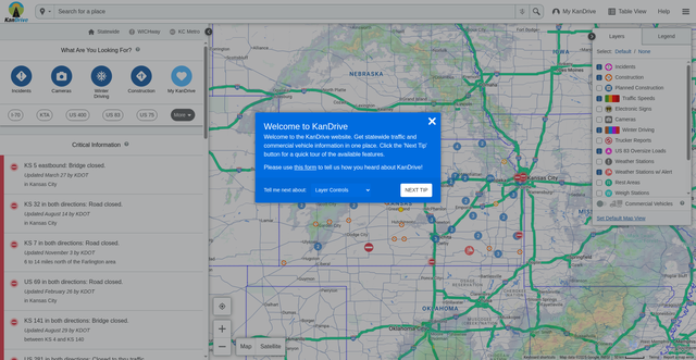 Security scan screenshot of https://kandrive.gov/