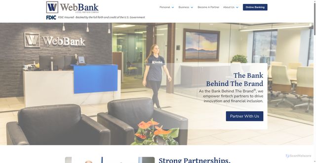 Security scan screenshot of https://www.webbank.com/