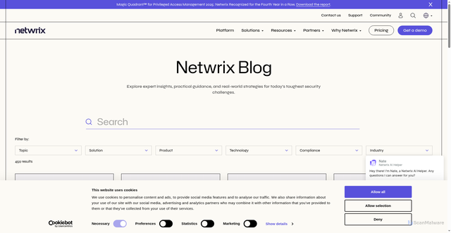 Security scan screenshot of https://cdn-blog.netwrix.com/
