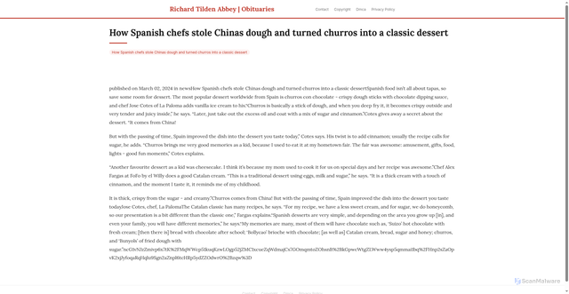 Security scan screenshot of https://africangrovehugo-hrtt52jxs0.edgeone.app/20665-how-spanish-chefs-stole-chinas-dough-and-turned-churros-into-a-classic-dessert.html
