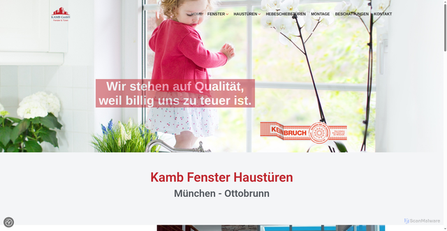 Security scan screenshot of https://kamb-fenster.de