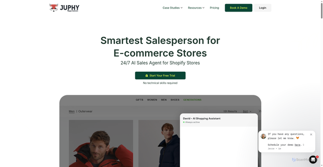 Security scan screenshot of https://juphy.com