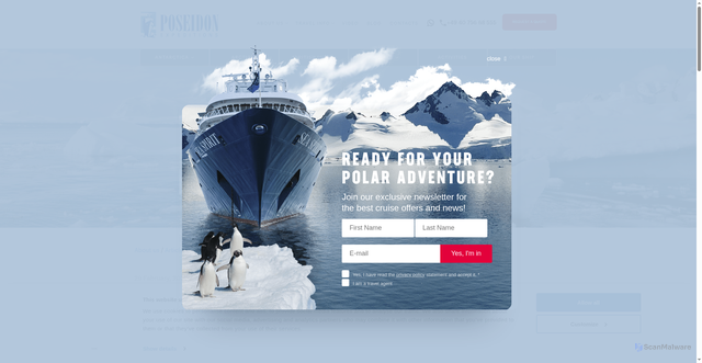 Security scan screenshot of https://poseidonexpeditions.com/about/articles/drake-passage/