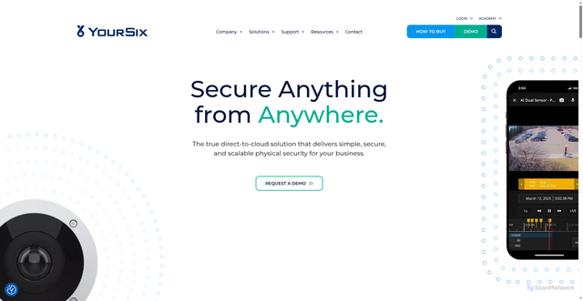 Security scan screenshot of https://yoursix.com
