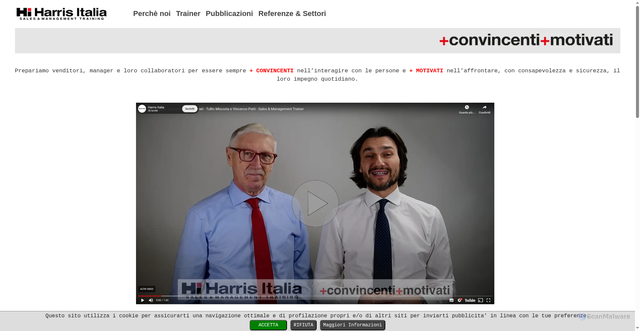 Security scan screenshot of https://harrisitalia.it