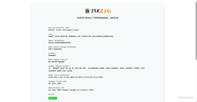 Security scan screenshot of https://jakevo-aktif-39838382828-8384848-b4xmlsc655.edgeone.app/