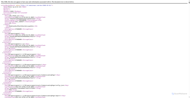 Security scan screenshot of https://h5sea-ig-prod.acewin.cc