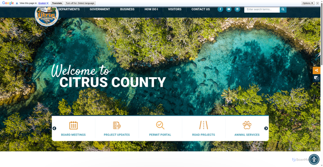 Security scan screenshot of https://citrusbocc.gov/
