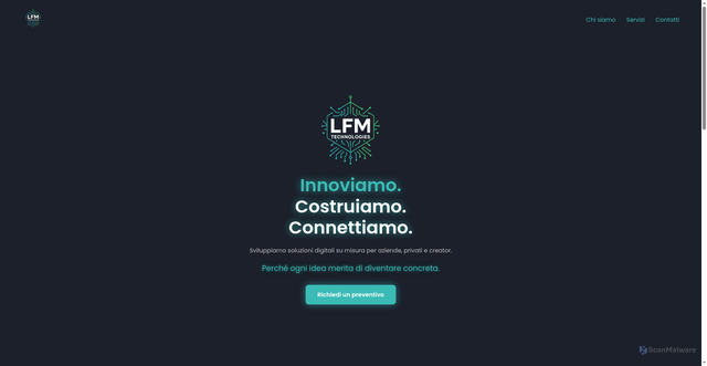 Security scan screenshot of https://lfmtechnologies.it/