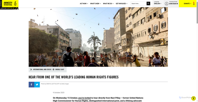 Security scan screenshot of https://www.amnesty.org.au/hear-from-one-of-the-worlds-leading-human-rights-figures-navi-pillay/