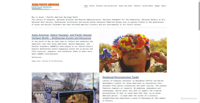 Security scan screenshot of https://asianpacificheritage.gov/
