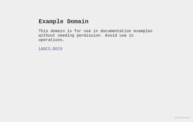 Security scan screenshot of https://example.com