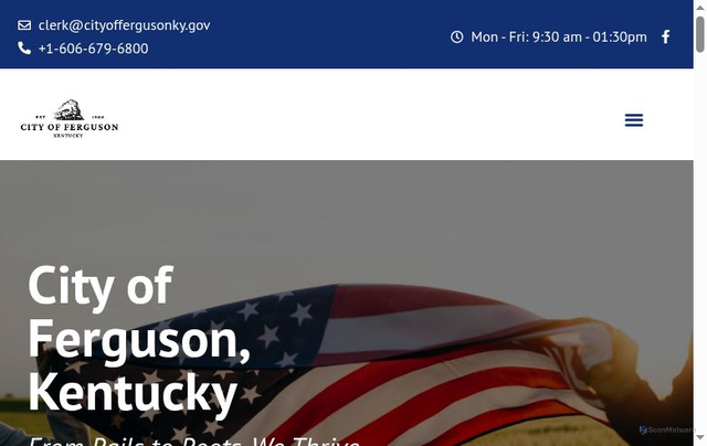 Security scan screenshot of https://cityoffergusonky.gov/