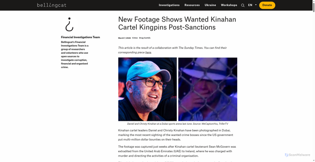 Security scan screenshot of https://www.bellingcat.com/news/2026/03/07/new-footage-shows-wanted-kinahan-cartel-kingpins-post-sanctions/