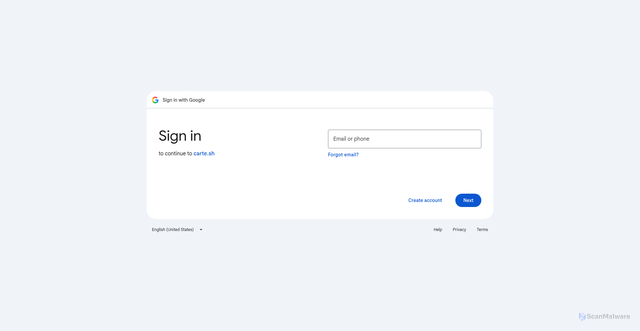Security scan screenshot of https://chute.dev/auth/google?return_to=%2Fkeys&context=landing