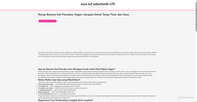 Security scan screenshot of https://terasinspiratifvision-dpjj88ku1r5n.edgeone.app/banana-oat-pancakes-vegan.html
