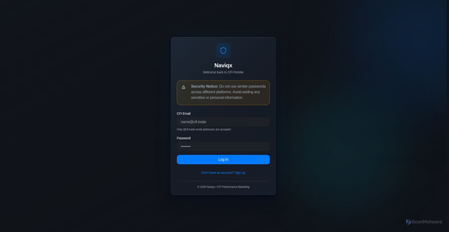 Security scan screenshot of https://naviqx.com/