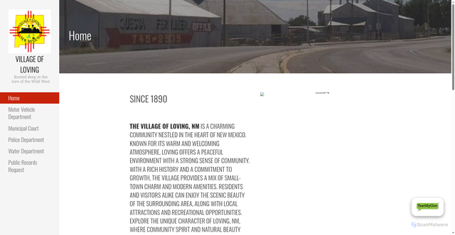 Security scan screenshot of https://www.lovingnm.gov/