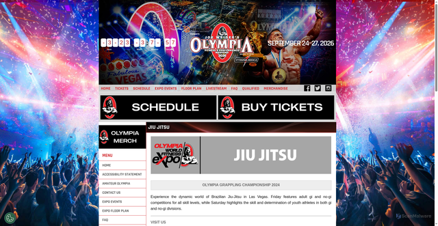 Security scan screenshot of https://mrolympia.com/content/jiu-jitsu