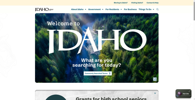 Security scan screenshot of https://idaho.gov
