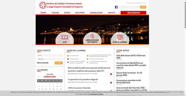 Security scan screenshot of https://www.commercialisti.imperia.it/