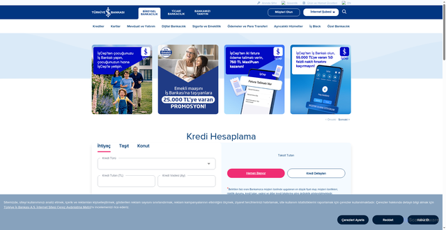 Security scan screenshot of https://gorsel.isbank.com.tr