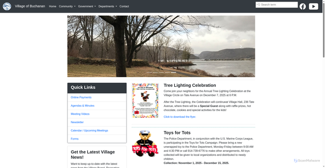 Security scan screenshot of https://buchananny.gov/