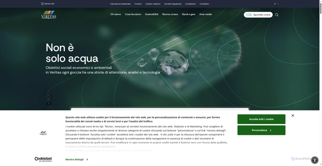 Security scan screenshot of https://www.gruppoveritas.it/