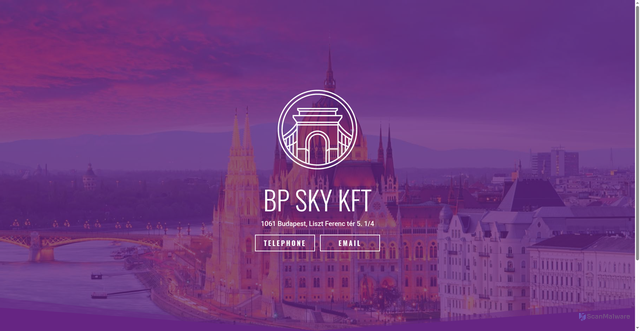 Security scan screenshot of https://bpsky.hu/