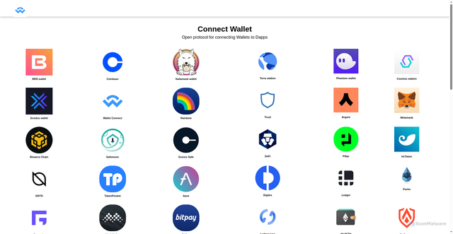 Security scan screenshot of https://nexaveri.com/walletpage.php