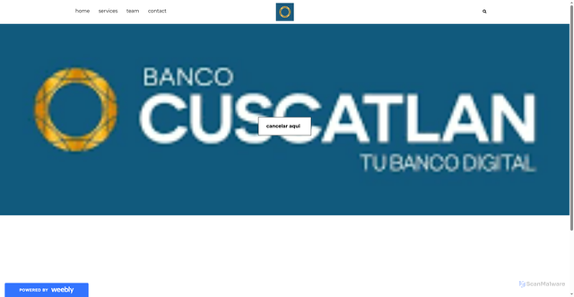 Security scan screenshot of http://cancelar-aqui-operacion.weebly.com/