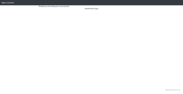 Security scan screenshot of https://sharepinpointlicenses.azurewebsites.net