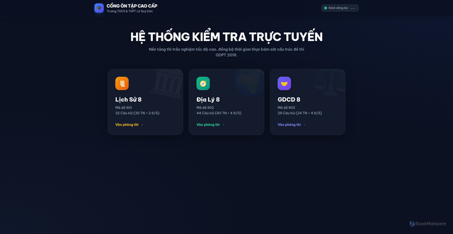 Security scan screenshot of https://thayphuongedu3monsudiagdcd-dp6fhszas7fm.edgeone.dev/