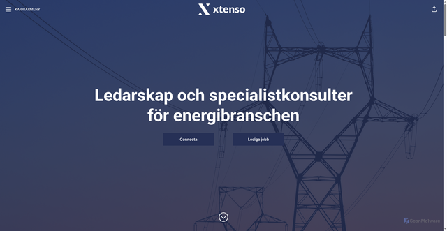 Security scan screenshot of https://xtenso.se