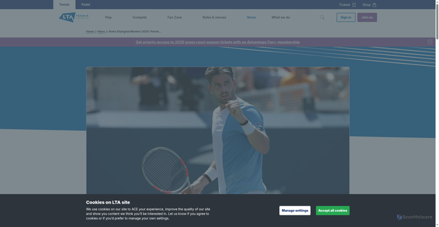 Security scan screenshot of https://www.lta.org.uk/news/rolex-shanghai-masters-2025-preview-schedule-draw-player-list-how-to-watch/
