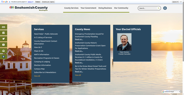 Security scan screenshot of https://snohomishcountywa.gov/