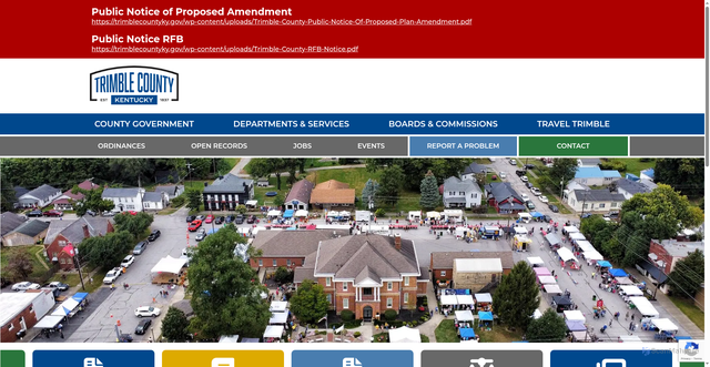 Security scan screenshot of https://trimblecountyky.gov/