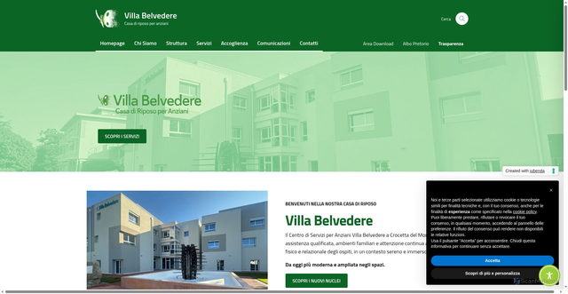 Security scan screenshot of https://www.cdrvillabelvedere.org/