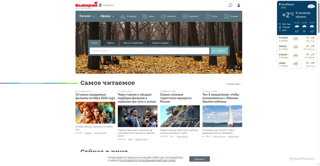 Security scan screenshot of https://vibirai.ru