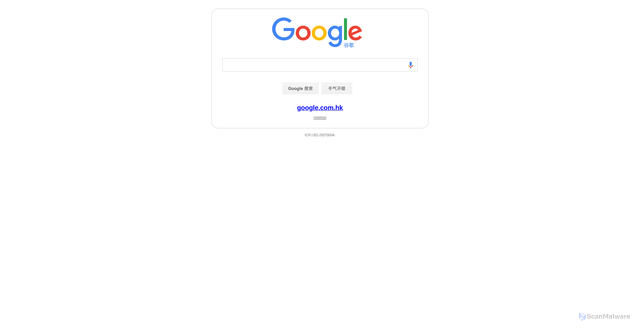 Security scan screenshot of https://google.cn