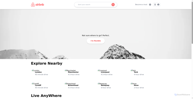 Security scan screenshot of https://airbnb-app-sepia.vercel.app/