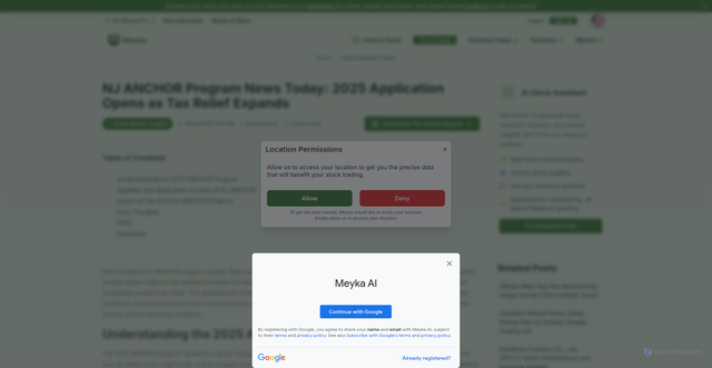 Security scan screenshot of https://meyka.com/blog/nj-anchor-program-news-today-2025-application-opens-as-tax-relief-expands-0210/