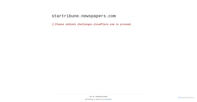 Security scan screenshot of https://startribune.newspapers.com/