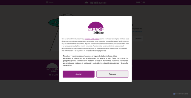 Security scan screenshot of https://espacio-publico.com/intervencion/derecha-y-extrema-derecha-en-el-contexto-neoliberal