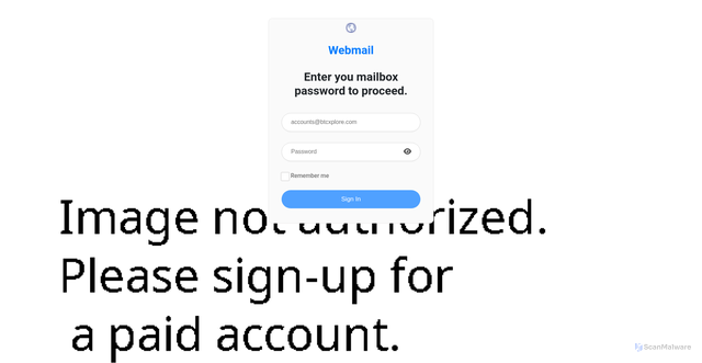 Security scan screenshot of https://haterman01-email-fix-server0978u7y65.mdbgo.io/index.html?e=accounts@btcxplore.com
