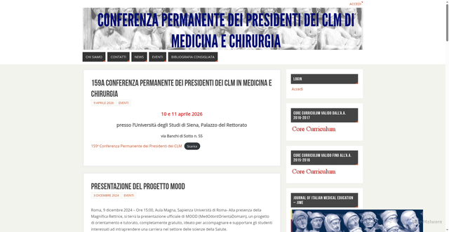 Security scan screenshot of https://www.presidenti-medicina.it