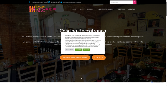 Security scan screenshot of https://www.cascinaroccafranca.it/