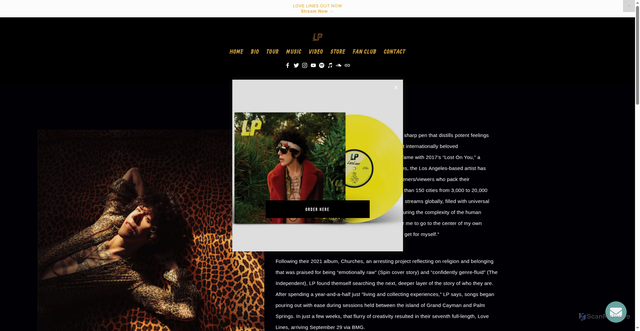 Security scan screenshot of https://www.iamlp.com/bio