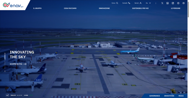 Security scan screenshot of https://www.enav.it/