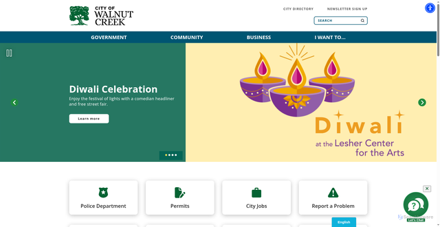 Security scan screenshot of https://www.walnutcreekca.gov/